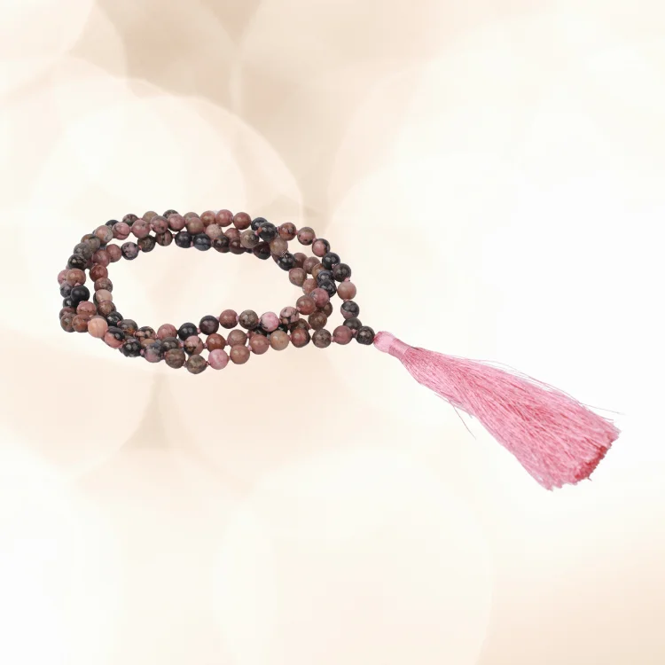 RHODONITE CRYSTAL JAPA  MALA